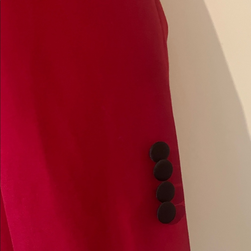 Kenneth Cole Red and Black Tuxedo Blazer - Picture 4 of 7